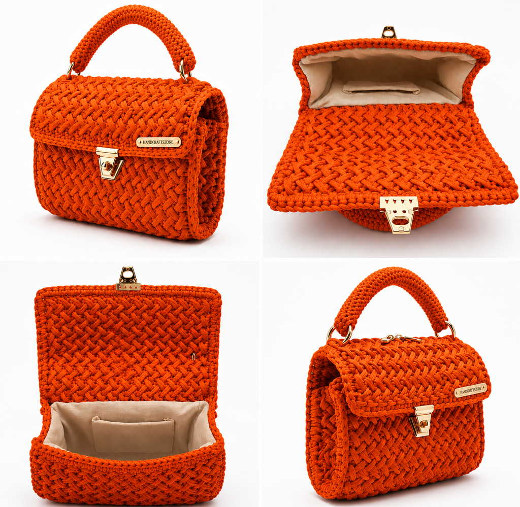Satchel Handbag | Handmade by TRCRATSZONE