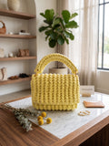 The Sunshine Chunky Knit Handbag | Handmade by TRCRATSZONE
